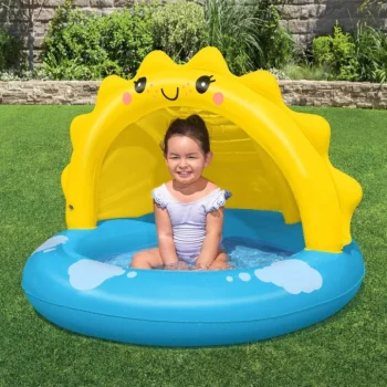 Napuhani Dječji Bazen Sunny Za Djecu 2+ Bestway 101x97x71 + Odvojivi Krov + Napuhano Dno 5