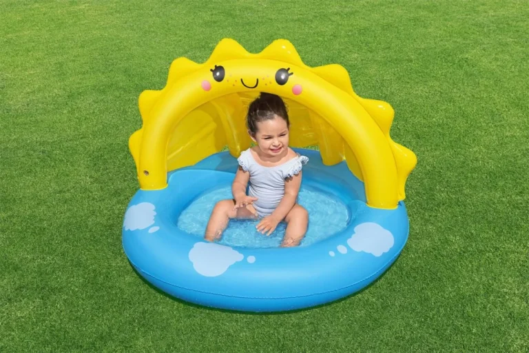 Napuhani Dječji Bazen Sunny Za Djecu 2+ Bestway 101x97x71 + Odvojivi Krov + Napuhano Dno 6