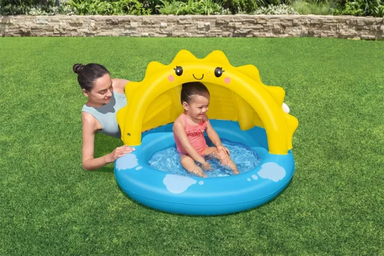 Napuhani Dječji Bazen Sunny Za Djecu 2+ Bestway 101x97x71 + Odvojivi Krov + Napuhano Dno 7