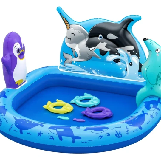 Napuhani Dječji Bazen Za Igru ​​sea Expedition Za Djecu 2+ Bestway 134x131x73cm + Pribor Za 1