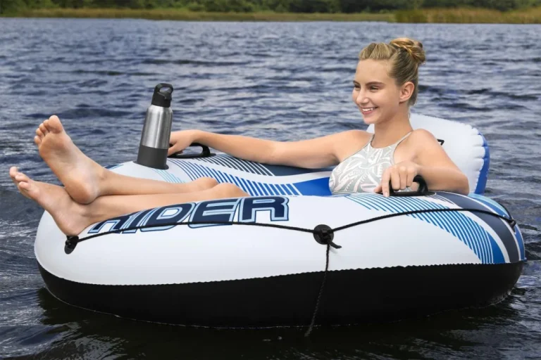 Napuhani Kolut Za Plivanje Rapid Rider Bestway 135 Cm + Naslon + Mrežasto Dno + Držači Za Piće + Ručke 5