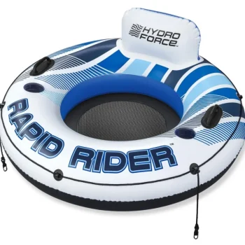 Napuhani Kolut Za Plivanje Rapid Rider Bestway 135 Cm + Naslon + Mrežasto Dno + Držači Za Piće + Ručke 8