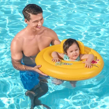 Napuhani Kolut Za Plivanje Za Bebe 0 1 Godine Bestway 69 Cm + Sjedalo Za Pelene 3