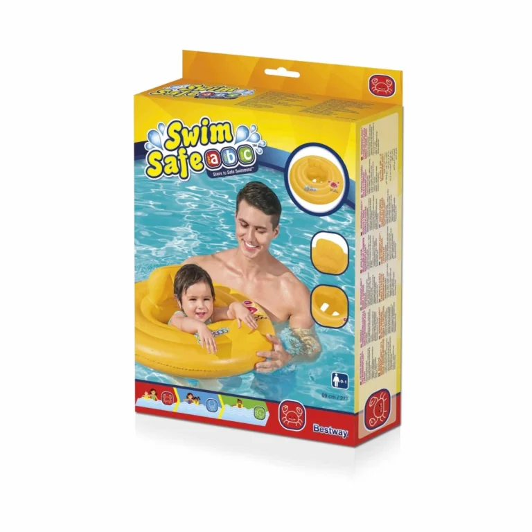 Napuhani Kolut Za Plivanje Za Bebe 0 1 Godine Bestway 69 Cm + Sjedalo Za Pelene 8