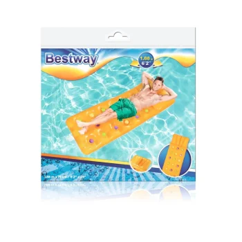 Napuhani Kolut Za Plivanje žuti Bestway 188x71cm + Jastuk, žuta 8