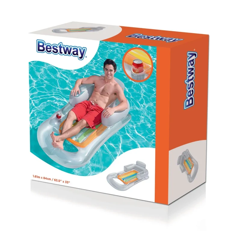 Napuhani Madrac Fotelj Ležaljka 161 × 84 Cm Bestway 43028 Plavi 6
