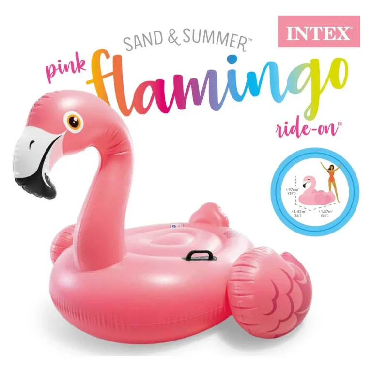 Napuhani Otok Flaminga 142 × 137 × 97 Cm Intex 57558 4