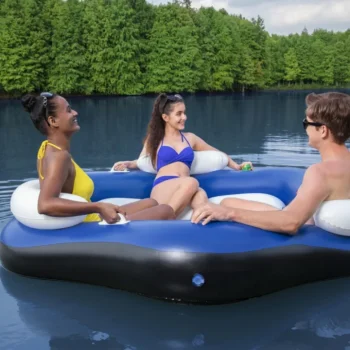 Napuhani Otok Za Plivanje Za 3 Osobe Bestway 199x176cm + 3 Naslona + Mjesta Za Piće + Ručke + Dno S 7