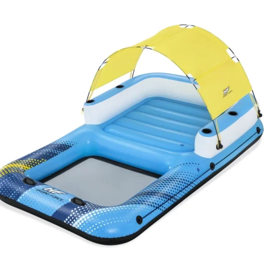 Napuhani Otok Za Plivanje Za 4 Osobe Bestway 305x186x58cm + Krov + Mrežasto Dno 1