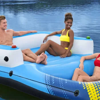 Napuhani Otok Za Plivanje Za 4 Osobe Bestway 305x186x58cm + Krov + Mrežasto Dno 22