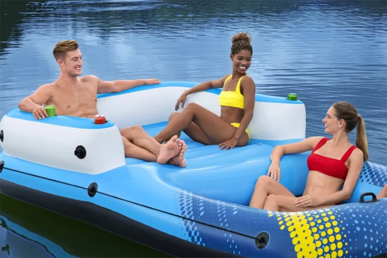 Napuhani Otok Za Plivanje Za 4 Osobe Bestway 305x186x58cm + Krov + Mrežasto Dno 22