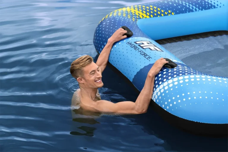 Napuhani Otok Za Plivanje Za 4 Osobe Bestway 305x186x58cm + Krov + Mrežasto Dno 23