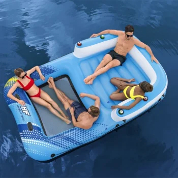 Napuhani Otok Za Plivanje Za 4 Osobe Bestway 305x186x58cm + Krov + Mrežasto Dno 25