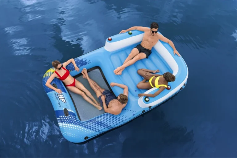 Napuhani Otok Za Plivanje Za 4 Osobe Bestway 305x186x58cm + Krov + Mrežasto Dno 25