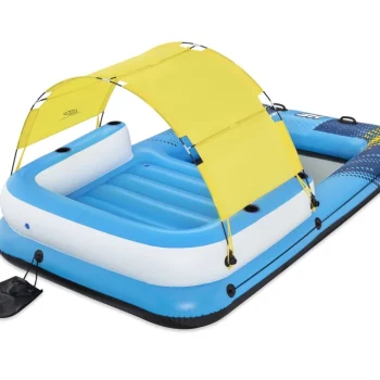 Napuhani Otok Za Plivanje Za 4 Osobe Bestway 305x186x58cm + Krov + Mrežasto Dno 9