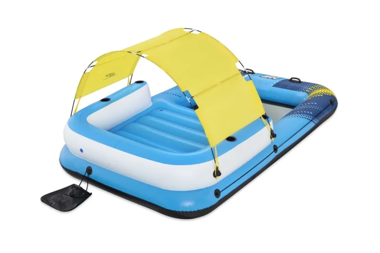 Napuhani Otok Za Plivanje Za 4 Osobe Bestway 305x186x58cm + Krov + Mrežasto Dno 9