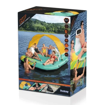 Napuhani Otok Za Plivanje Za 5 Osoba Bestway 291x265x83cm + Krov + Mrežasto Dno 11