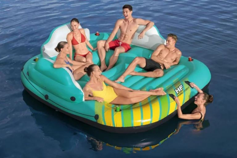 Napuhani Otok Za Plivanje Za 5 Osoba Bestway 291x265x83cm + Krov + Mrežasto Dno 5