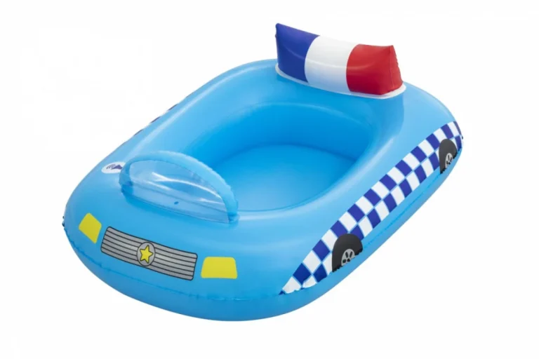 Napuhani Ponton Policijski Automobil Za Djecu 97x74 Bestway + Zvučna Sirena 1