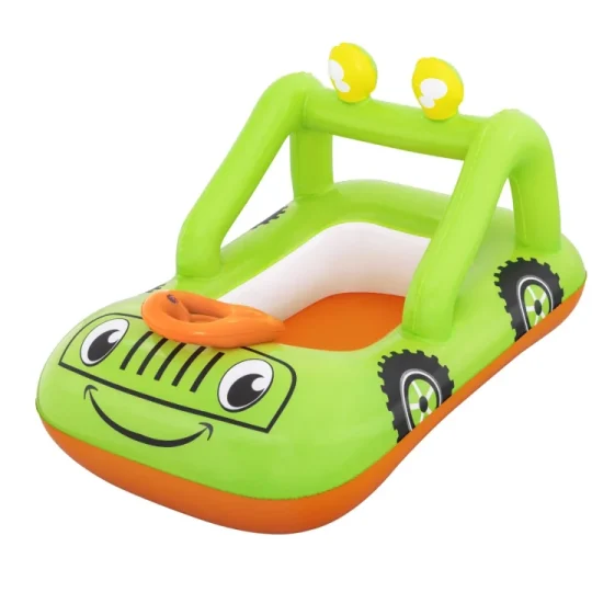 Napuhani Ponton Za Auto Za Plivanje Za Djecu 3+ Bestway 92x61cm + Pomični Volan, Zelena 1