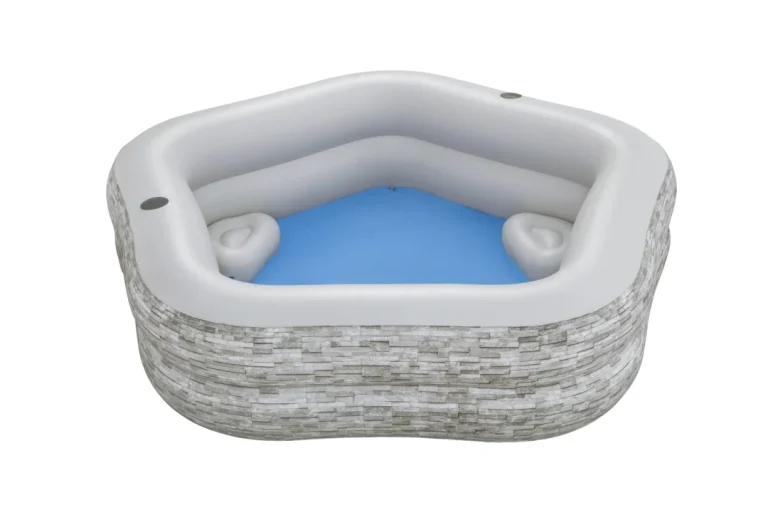Napuhani Vrtni Bazen Za Obitelj 213x206x53cm Bestway + Napuhane Sjedalice + Držači Za čaše 1