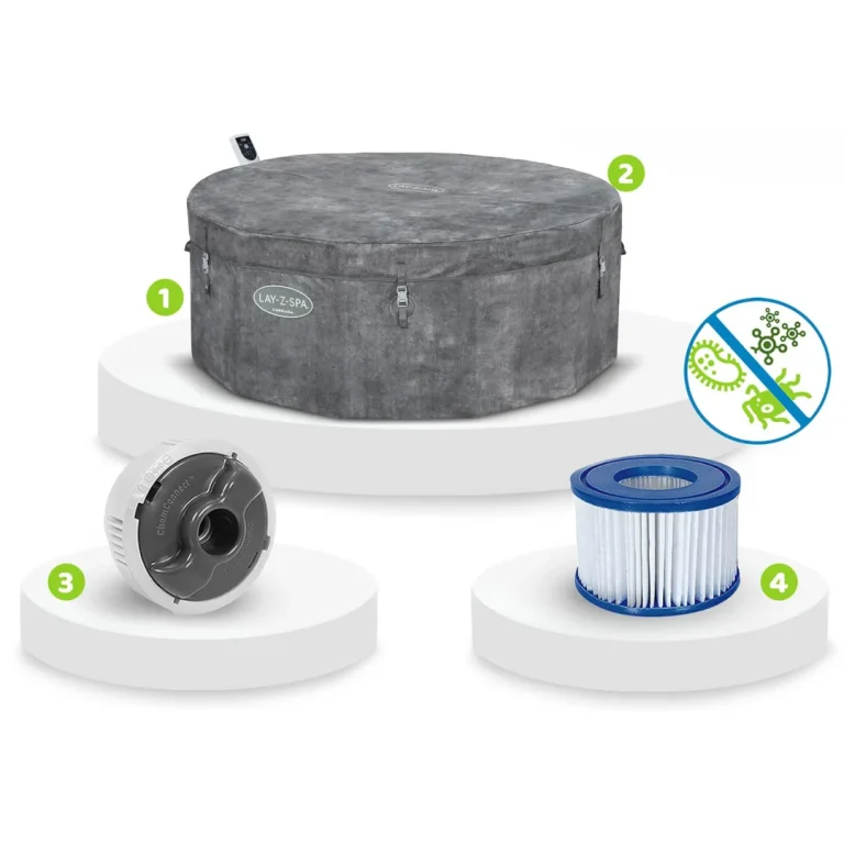 Napuhani Vrtni Spa Airjet Carrara Wifi Hidromasažni Bazen Za 6 Osoba Bestway 6001v 12