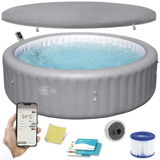 Napuhani Vrtni Spa Lay Z Hawaii Hidromasažni Bazen Za 8 Osoba Bestway 6001j 1