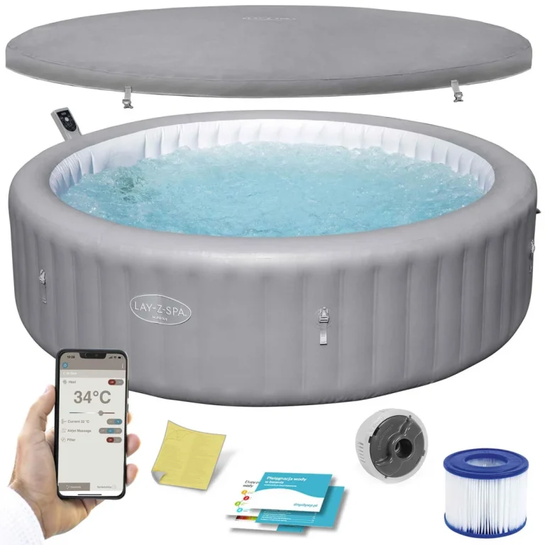 Napuhani Vrtni Spa Lay Z Hawaii Hidromasažni Bazen Za 8 Osoba Bestway 6001j 1