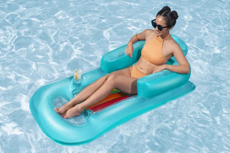 Napuhava Ležaljka Za Plivanje Plava Bestway 161x84cm + Naslon 6