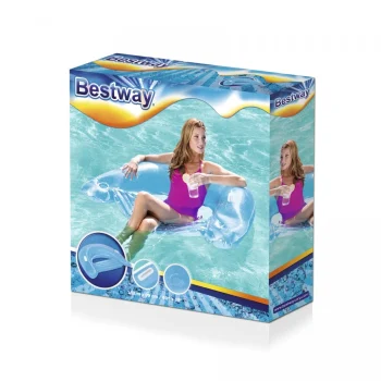 Napuhava Sjedalica Za Plivanje Plava Bestway 152x99cm + Naslon + 2 Ručke 5