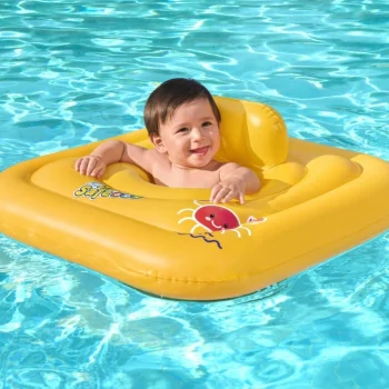 Napuhava Sjedalica Za Plivanje Za Bebe 1 2 Godine Bestway Square 76x76cm + Pelena 7