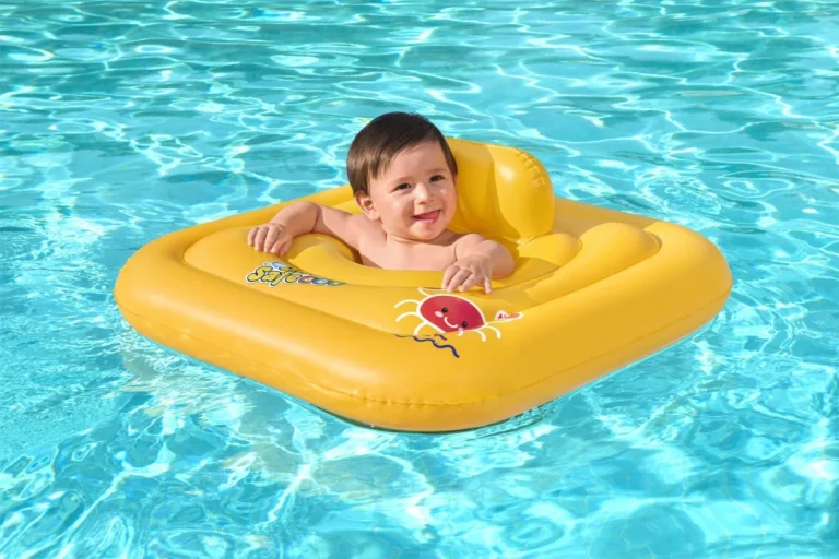 Napuhava Sjedalica Za Plivanje Za Bebe 1 2 Godine Bestway Square 76x76cm + Pelena 7