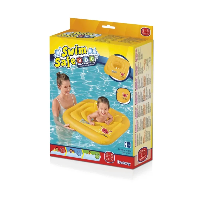 Napuhava Sjedalica Za Plivanje Za Bebe 1 2 Godine Bestway Square 76x76cm + Pelena 8