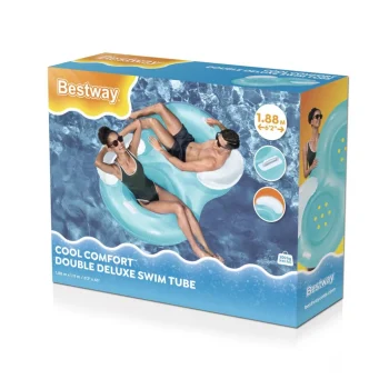 Napuhava Stolica Za Plivanje Za 2 Osobe Bestway 188x117cm + Nasloni + Ručke 8