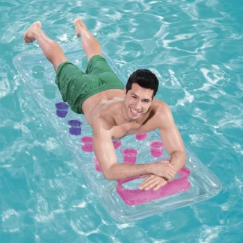 Napuhavački Madrac Za Plažu Bijeli 188x71cm Bestway + Prozirni Prozor, Bijela 4