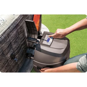 Napuhavajući Spa S Hidromasažom Za 4 Osobe Intex 28450 + Generator Klora 12