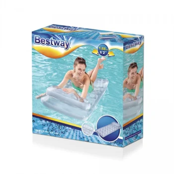 Napuhavajući Madrac Za Plažu Srebrni Metalik 188x71 Cm Bestway + Set Za Popravak 9