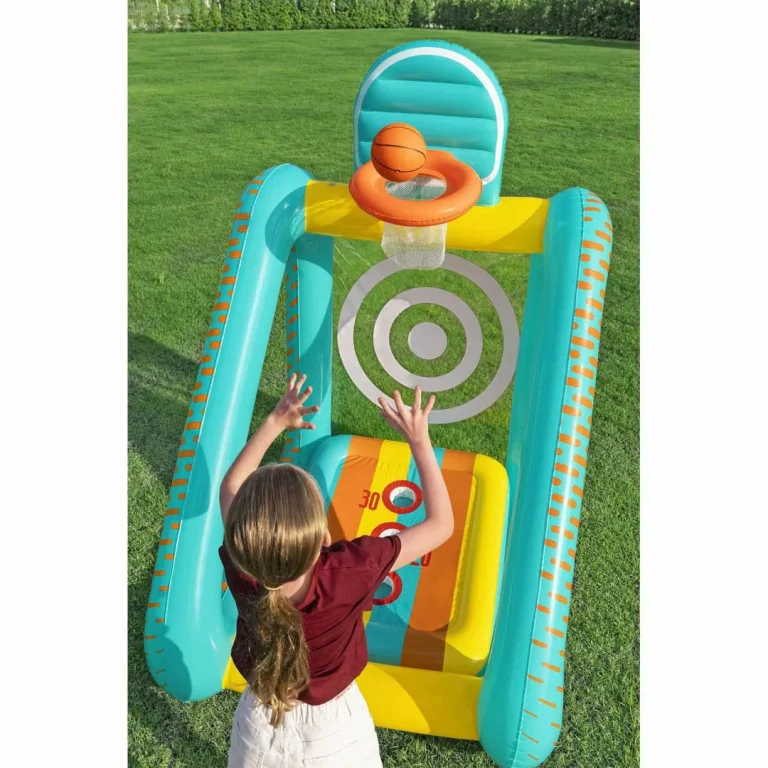 Napuhavanje Vrtne Igre 3u1 Košarkaški Nogometni Gol 127x109x178 Cm Bestway 52813 10