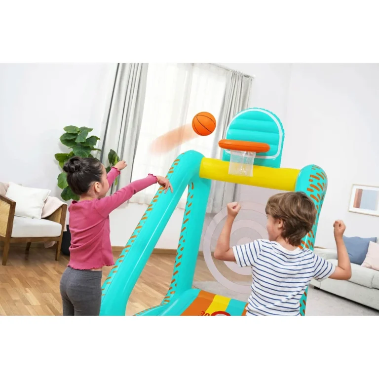 Napuhavanje Vrtne Igre 3u1 Košarkaški Nogometni Gol 127x109x178 Cm Bestway 52813 12
