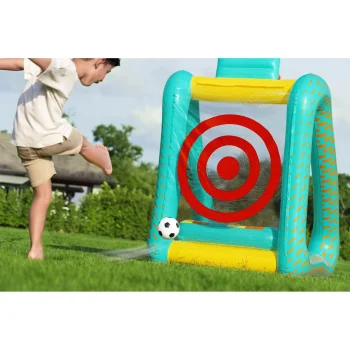 Napuhavanje Vrtne Igre 3u1 Košarkaški Nogometni Gol 127x109x178 Cm Bestway 52813 4