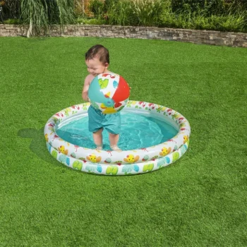 Napuhljivi 3 U 1 Dječji Bazen 122x20cm Tropical Bestway + Ploha Za Plivanje + Lopta Za Plažu 2