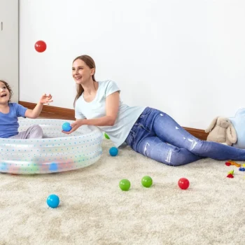 Napuhljivi Bazen 2 U 1 Za Djecu 2+ Plavi Bestway 91x20cm Bazen Za Djecu + Suhi Bazen + 50, Plava 2