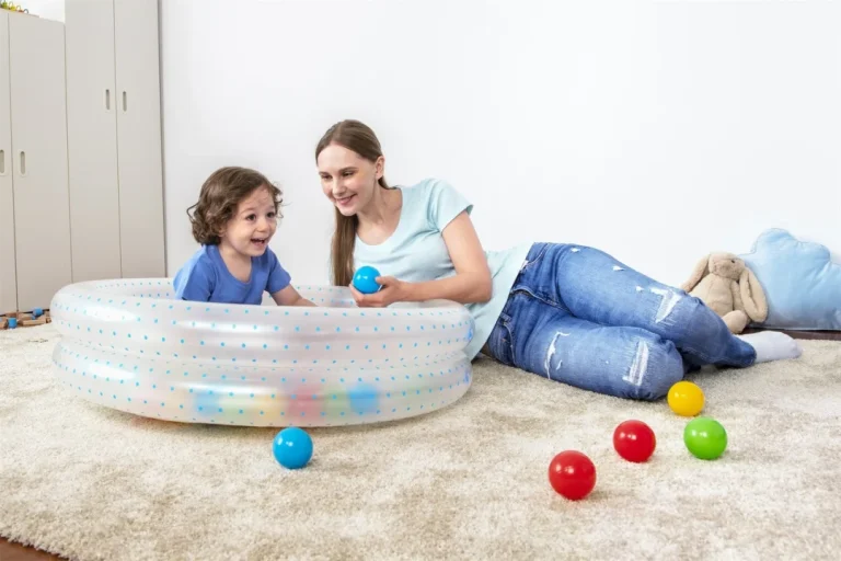 Napuhljivi Bazen 2 U 1 Za Djecu 2+ Plavi Bestway 91x20cm Bazen Za Djecu + Suhi Bazen + 50, Plava 3
