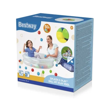 Napuhljivi Bazen 2 U 1 Za Djecu 2+ Plavi Bestway 91x20cm Bazen Za Djecu + Suhi Bazen + 50, Plava 9