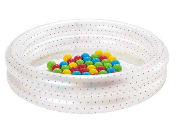 Napuhljivi Bazen 2 U 1 Za Djecu 2+ Ružičasti Bestway 91x20cm Dječji Bazen + Suhi Bazen + 50 Loptica 1