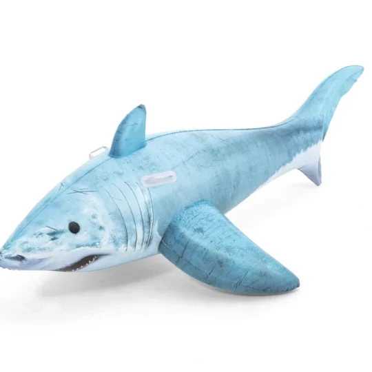 Napuhljivi Madrac Za Plivanje Shark Za Djecu 3+ Bestway 183x102cm + 2 Ručke 1