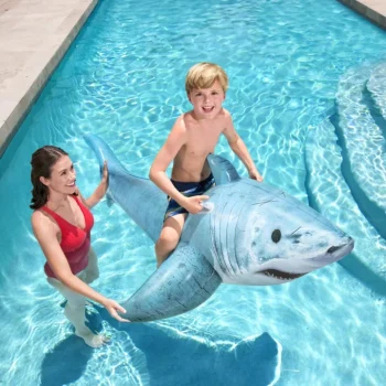 Napuhljivi Madrac Za Plivanje Shark Za Djecu 3+ Bestway 183x102cm + 2 Ručke 4