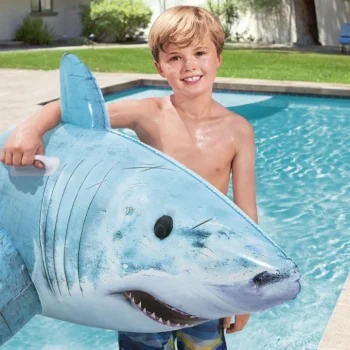Napuhljivi Madrac Za Plivanje Shark Za Djecu 3+ Bestway 183x102cm + 2 Ručke 6