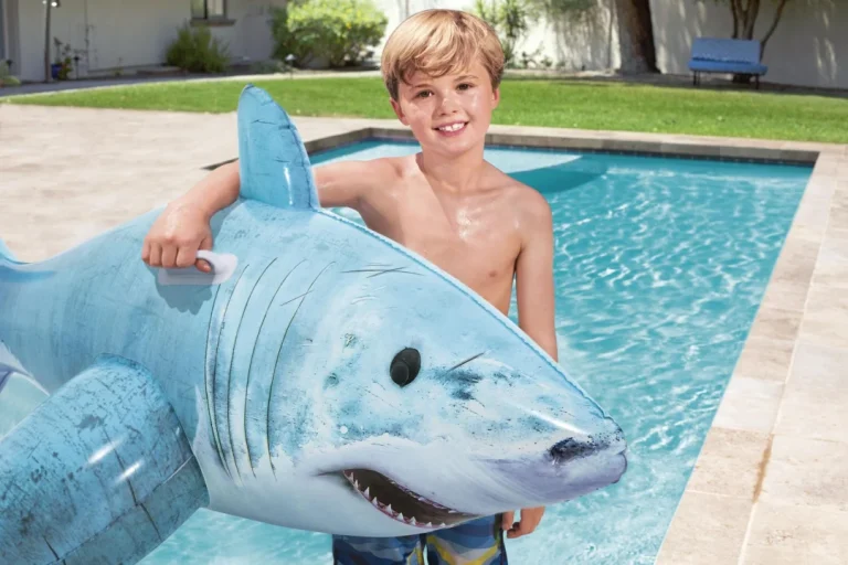 Napuhljivi Madrac Za Plivanje Shark Za Djecu 3+ Bestway 183x102cm + 2 Ručke 6