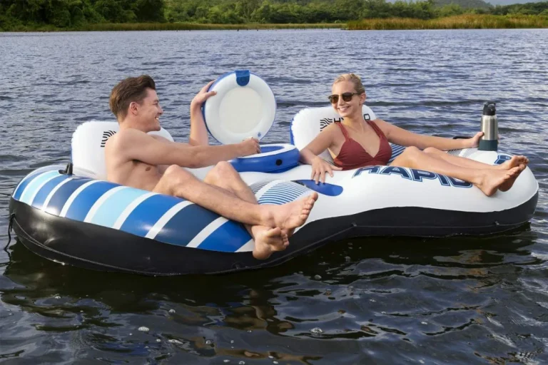 Napuhljivi Madrac Za Plivanje Za 2 Osobe Bestway 240x122x50cm + Nasloni + Pretinci Za Pohranu 5